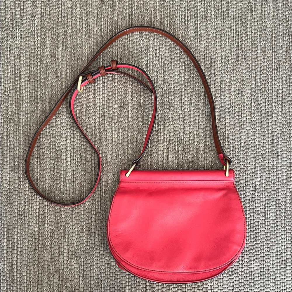 Vera Bradley Sidesaddle Leather Crossbody Bag